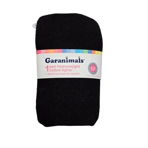 Garanimals Baby Girl 6 18 months Black Pair Heavyweight Cotton Tights New